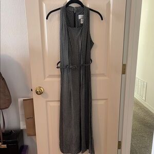 Michaels Gray Halter Maxi Sundress